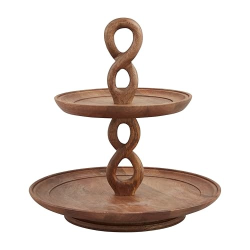 Mud Pie 14-inch Twisted Handle Tiered Server: $55.20