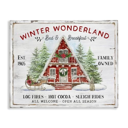 Stupell Industries Wonderland Christmas Cabin 24x30-Inch Canvas Wall Art: $52.31 Stupell Industries Wonderland Christmas Cabin 24x30-Inch Canvas Wall Art: $52.31