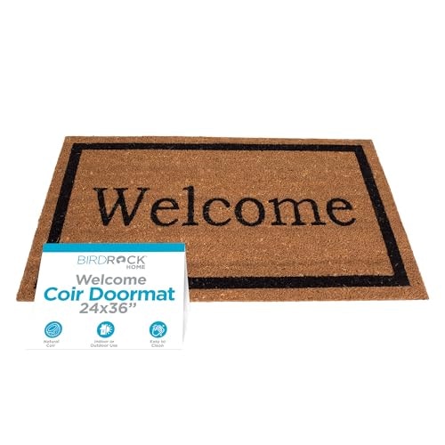 Birdrock Home 24 x 36-Inch Coir Welcome Door Mat: $29.99 Birdrock Home 24 x 36-Inch Coir Welcome Door Mat: $29.99