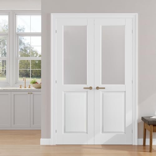 Smartstandard 48" x 80" Frosted Glass Interior Door Slab: $403.07