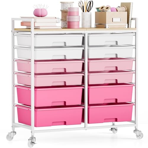 Toolf 12-Drawer Rolling Storage Cart: $92.56 Toolf 12-Drawer Rolling Storage Cart: $92.56