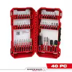Milwaukee Shockwave 40-Piece Impact Duty Alloy Steel Screw Driver Drill Bit Set: $15