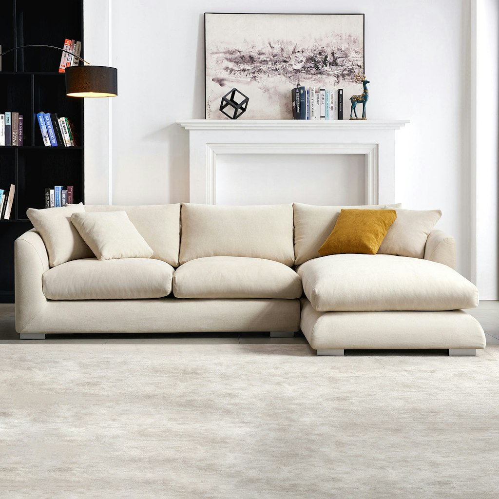 Valyou Feathers Sectional Sofa: $2,300