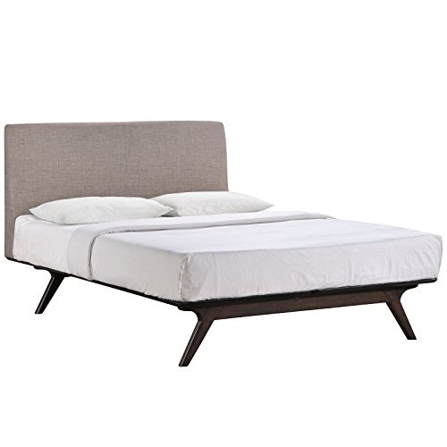 Mid-Century Modern Queen Platform Bed: $342.70 Mid-Century Modern Queen Platform Bed: $342.70