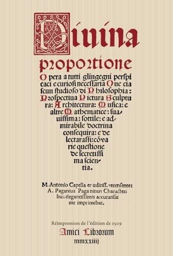 Divina Proportione Italian Edition: $39.15 Divina Proportione Italian Edition: $39.15