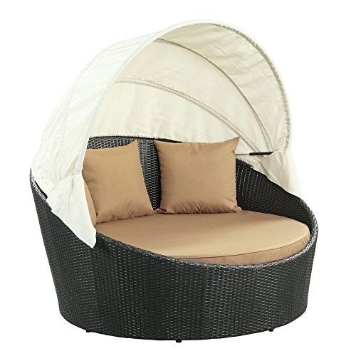 Modway Siesta Wicker Rattan Outdoor Canopy Daybed: $365.48 Modway Siesta Wicker Rattan Outdoor Canopy Daybed: $365.48