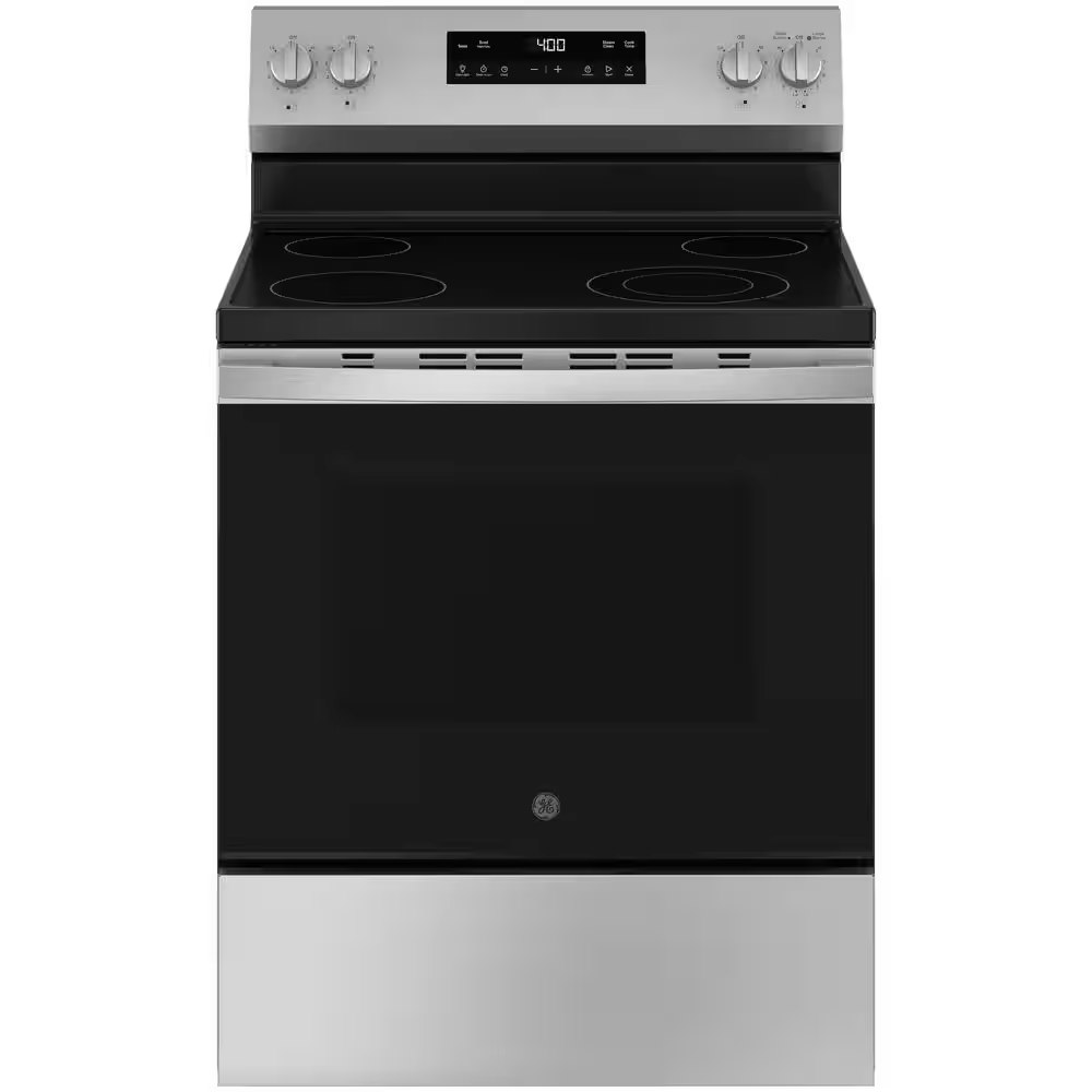GE 30" 4 Burner Element Free-Standing Electric Range: $649