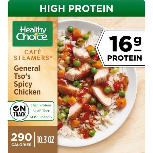 Healthy Choice Cafe Steamers General Tso's Spicy Chicken 10.3-oz. Bowl: $2.50 Healthy Choice Cafe Steamers General Tso's Spicy Chicken 10.3-oz. Bowl: $2.50