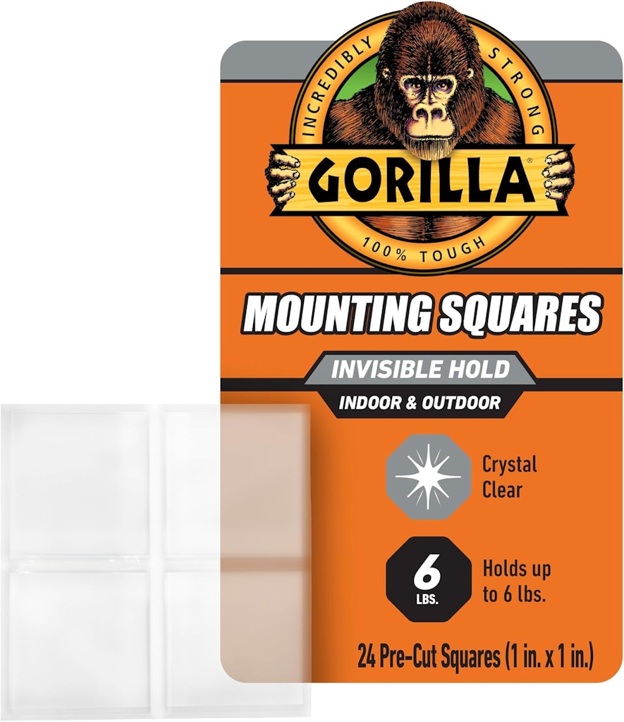 Gorilla Mounting Tape Squares 24-Pack: $4.97