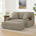 Thomasville Gilroy Fabric Oversized Storage Chair & Storage Ottoman for $500 + free delivery