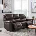 Alba Leather Power Reclining Sofa w/ Power Headrests for $1,000 + free shipping