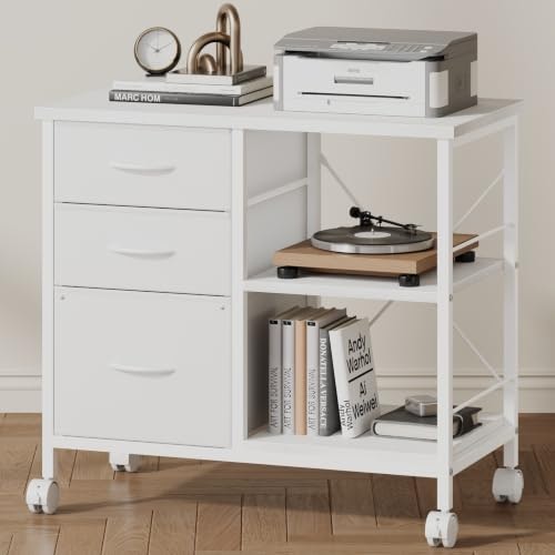 Dumos 3-Drawer Mobile File Cabinet and Printer Stand: $44.94