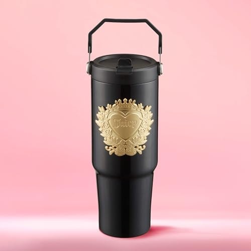 Juicy Couture 30oz Stainless Steel Flip Straw Tumbler: $22.99