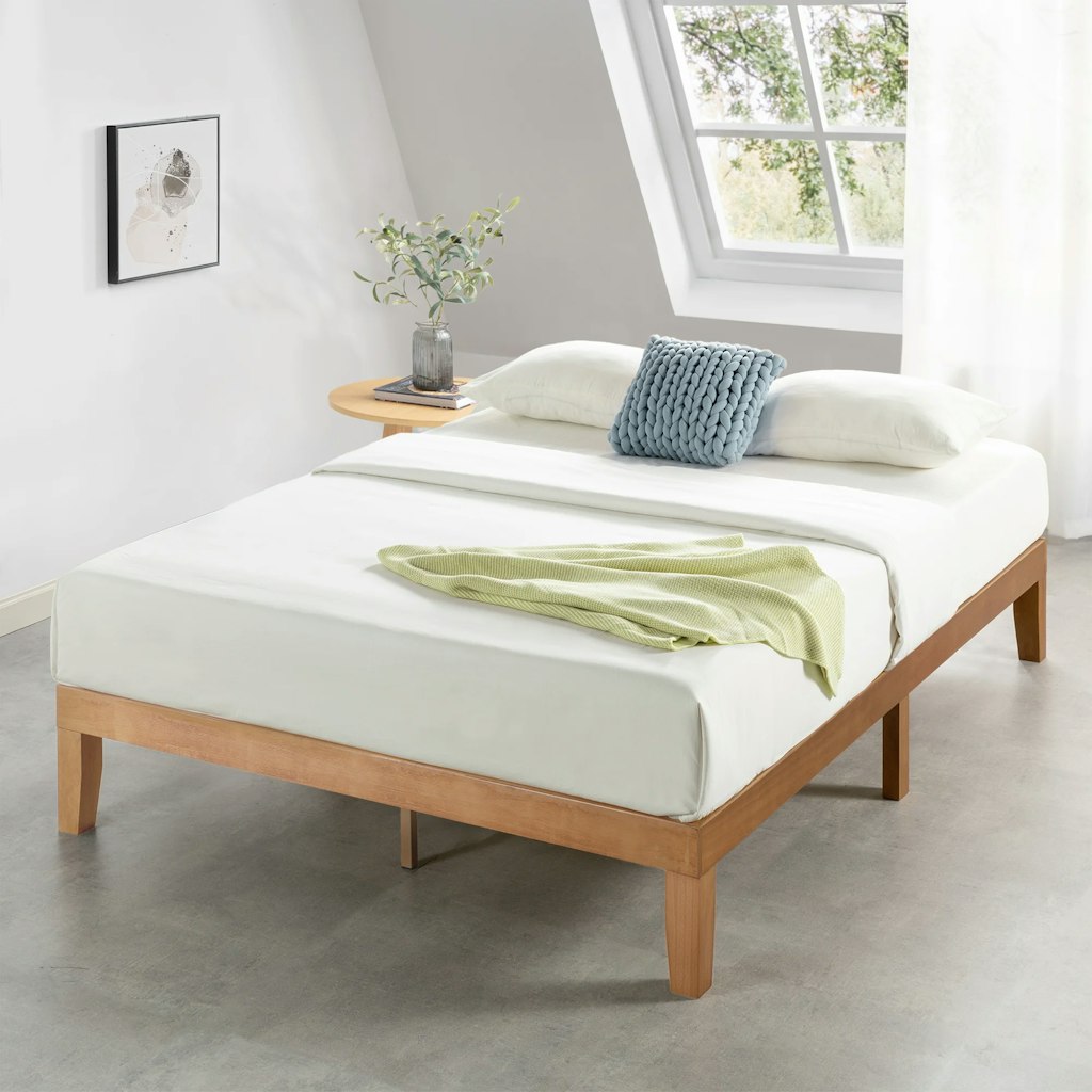 Red Barrel Studio Harlow Solid Wood Platform Bed: $150