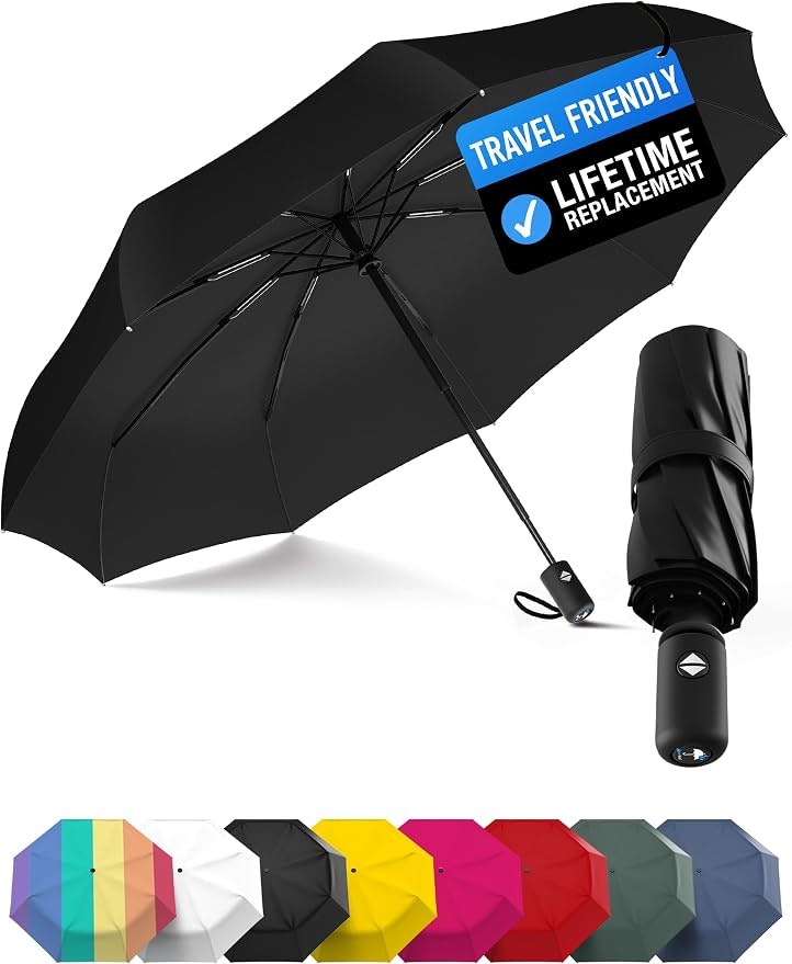 Rain-Mate Windproof Compact Travel Umbrella: $9.46