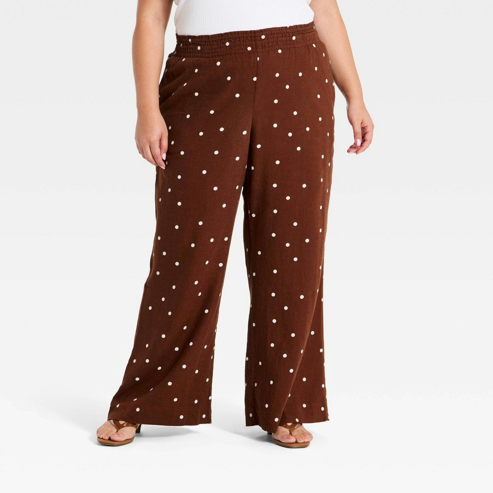 Women's High-Rise Linen Wide Leg Pull-On Pants: $25.50 Women's High-Rise Linen Wide Leg Pull-On Pants: $25.50