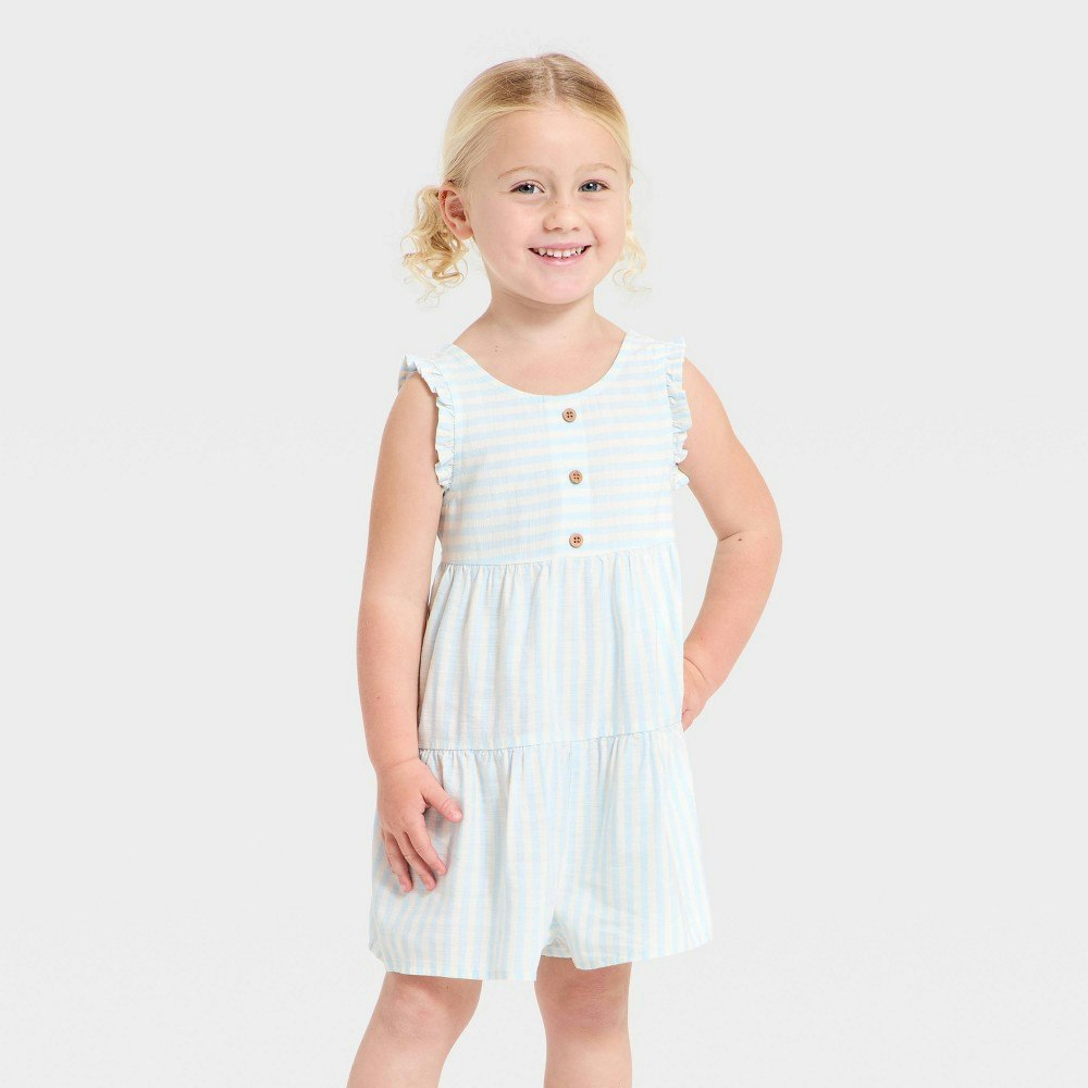 Cat & Jack Toddler Girls' Striped Romper 2T: $14