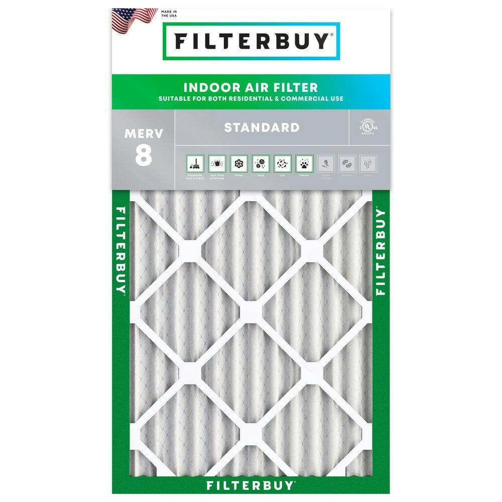 11.5" x 21" x 2" MERV 8 Pleated HVAC Air Filter: $25.99