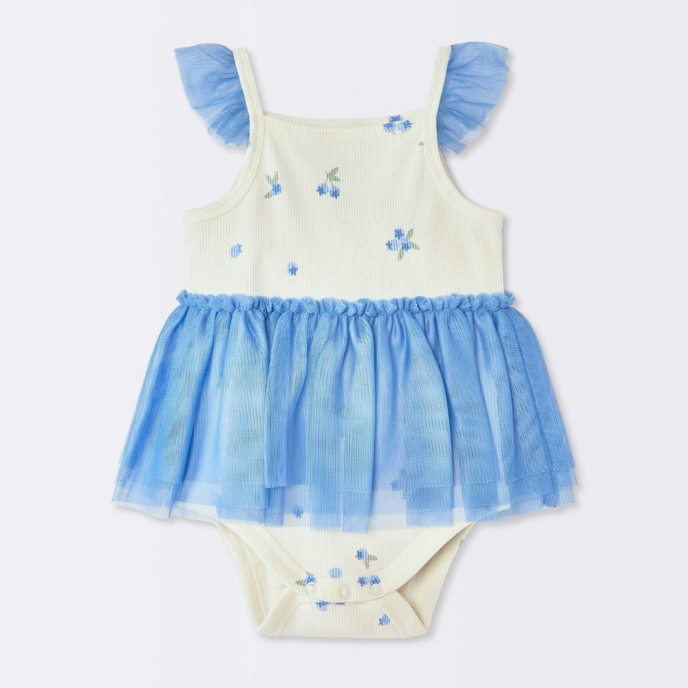 Cloud Island Baby Girls' Blueberry Printed Tulle Sunsuit 18M: $7.20