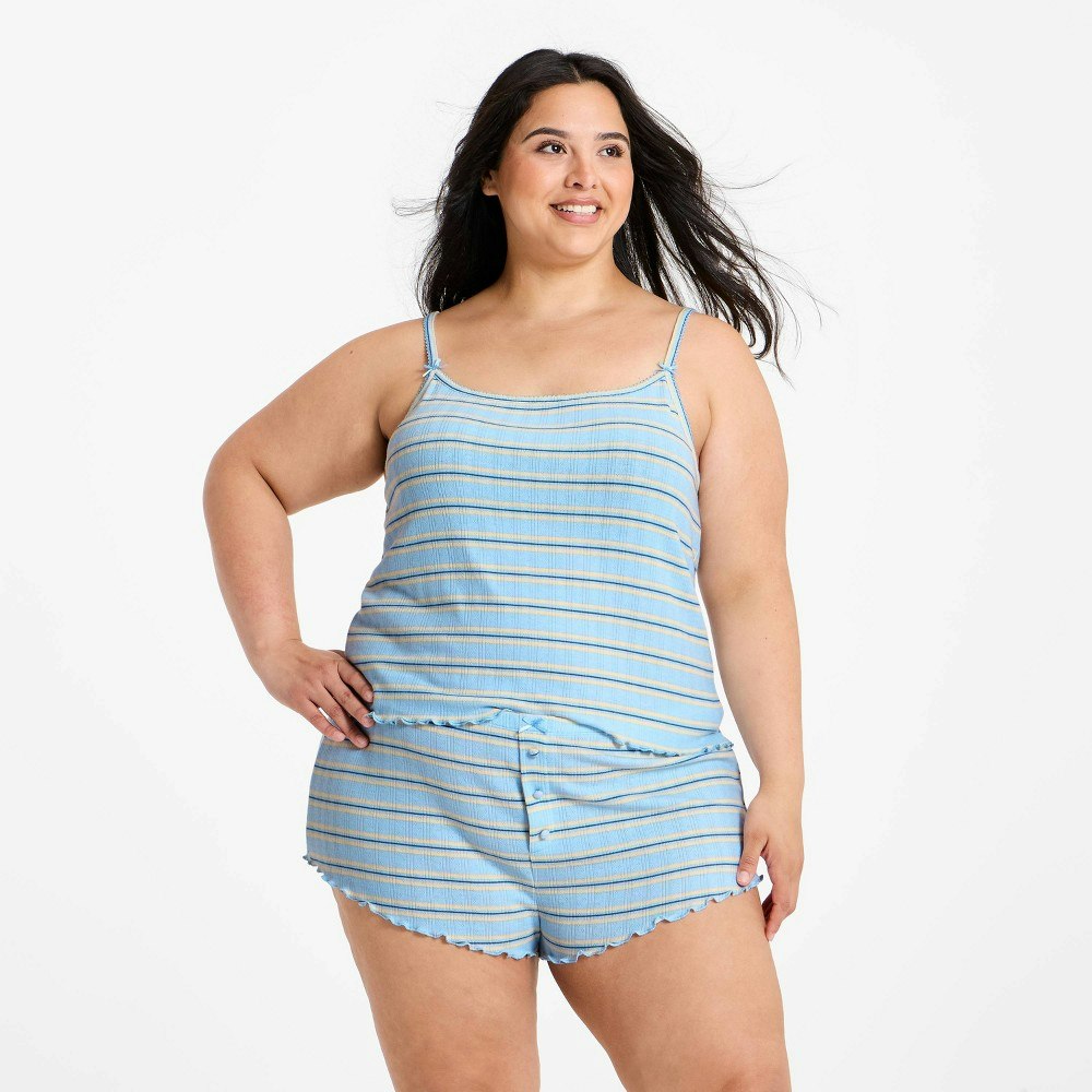 Women's Pointelle Tank and Shorts Pajama Set: $16