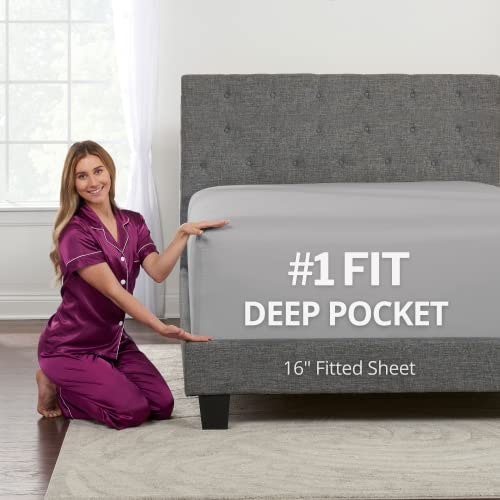 Queen Size Deep Pocket Fitted Sheet: $15.29 Queen Size Deep Pocket Fitted Sheet: $15.29