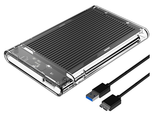 Orico Aluminum USB 3.0 to SATA 2.5-Inch External Hard Drive Enclosure: $13.99 Orico Aluminum USB 3.0 to SATA 2.5-Inch External Hard Drive Enclosure: $13.99