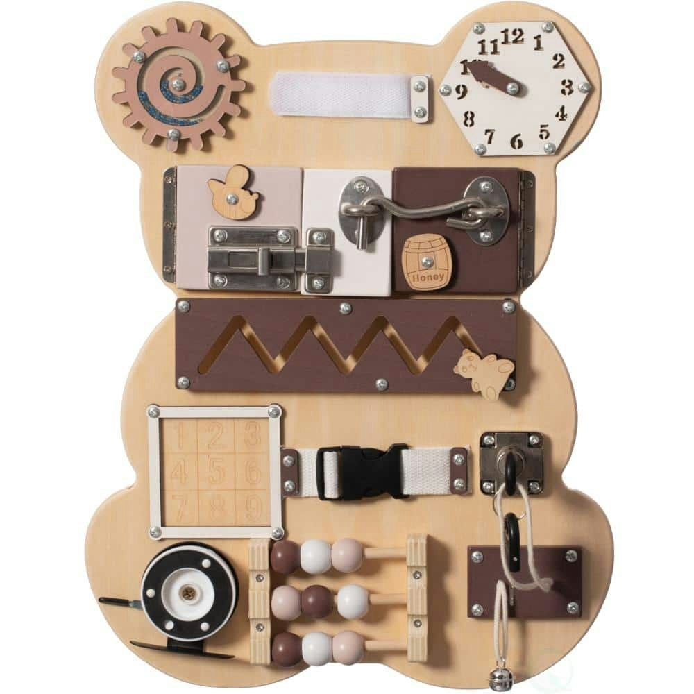 Wooden Bear Shaped Sensory Busy Board: $67.89 Wooden Bear Shaped Sensory Busy Board: $67.89