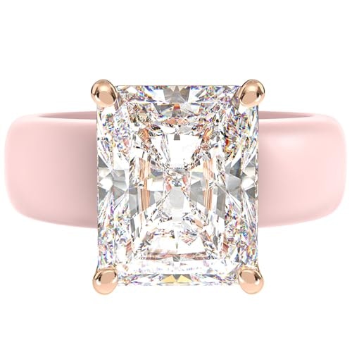 Rinfit Emerald Cut CZ Silicone Ring Size 8: $32.49 Rinfit Emerald Cut CZ Silicone Ring Size 8: $32.49