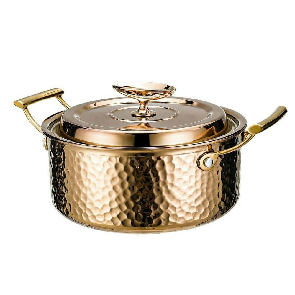 Rose Gold Hammered Copper Stainless Steel Stock Pot 2-Piece Set: $118.39 Rose Gold Hammered Copper Stainless Steel Stock Pot 2-Piece Set: $118.39