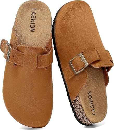 Suede Leather Clogs: $16.99