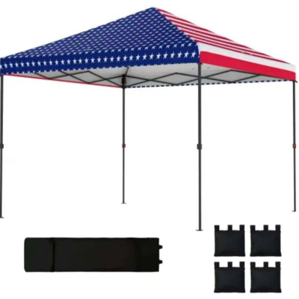 9.8' x 9.8' American Flag Pop-Up Canopy Tent: $207.84 9.8' x 9.8' American Flag Pop-Up Canopy Tent: $207.84