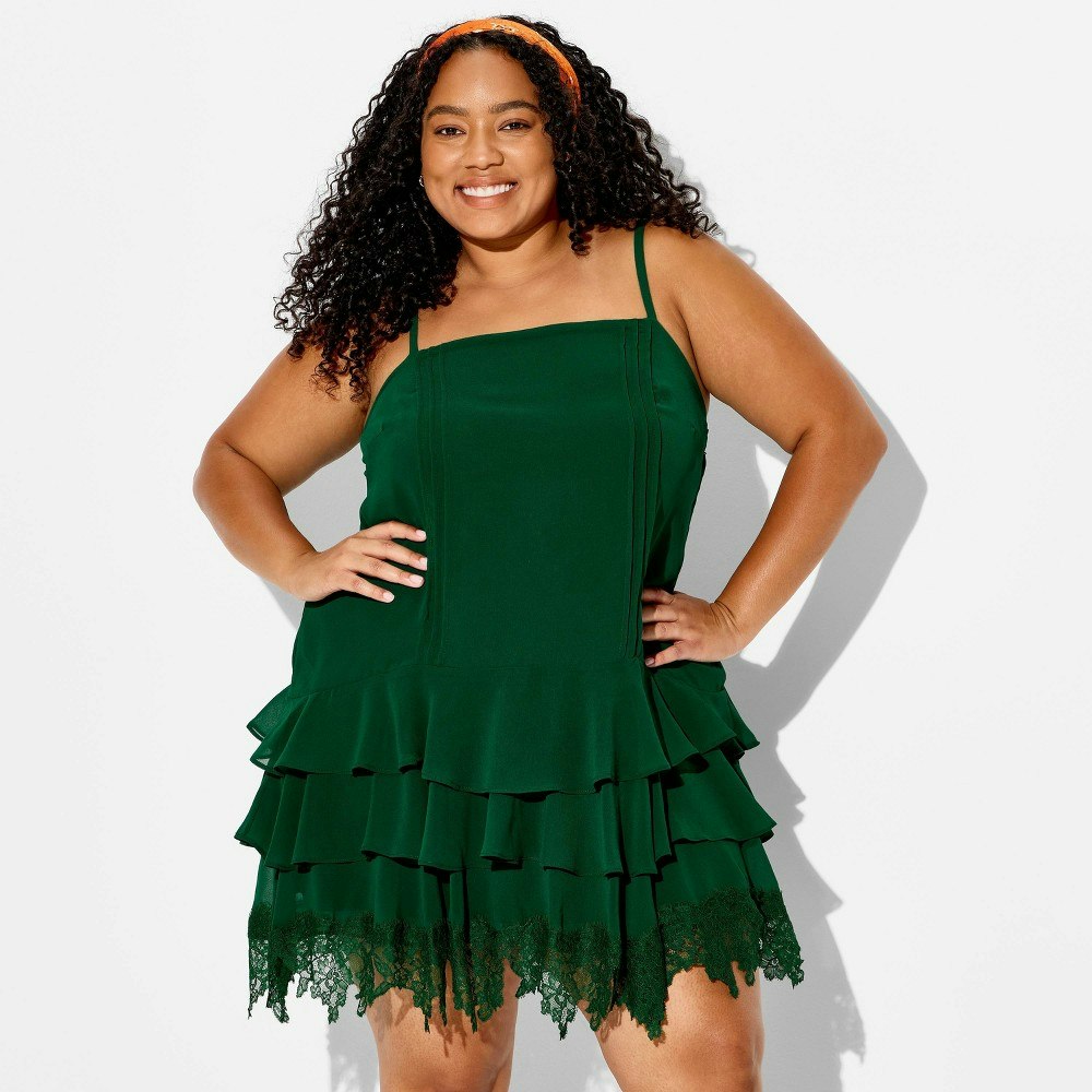 Wild Fable Women's Dropped-Waist Ruffle Mini Dress: $40 Wild Fable Women's Dropped-Waist Ruffle Mini Dress: $40