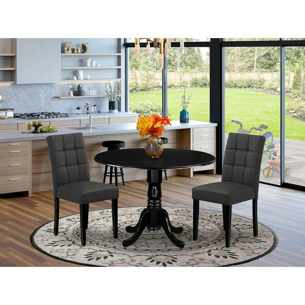3-Piece Round Solid Wood Dining Set: $333.90 3-Piece Round Solid Wood Dining Set: $333.90