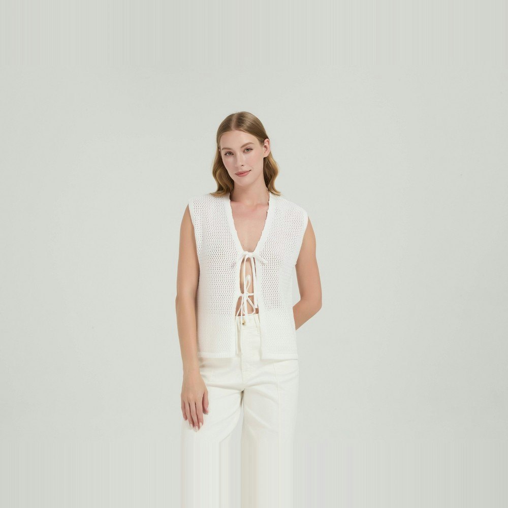 A New Day Women's Tie-Front Textured Stitch Sweater Vest: $24.50 A New Day Women's Tie-Front Textured Stitch Sweater Vest: $24.50