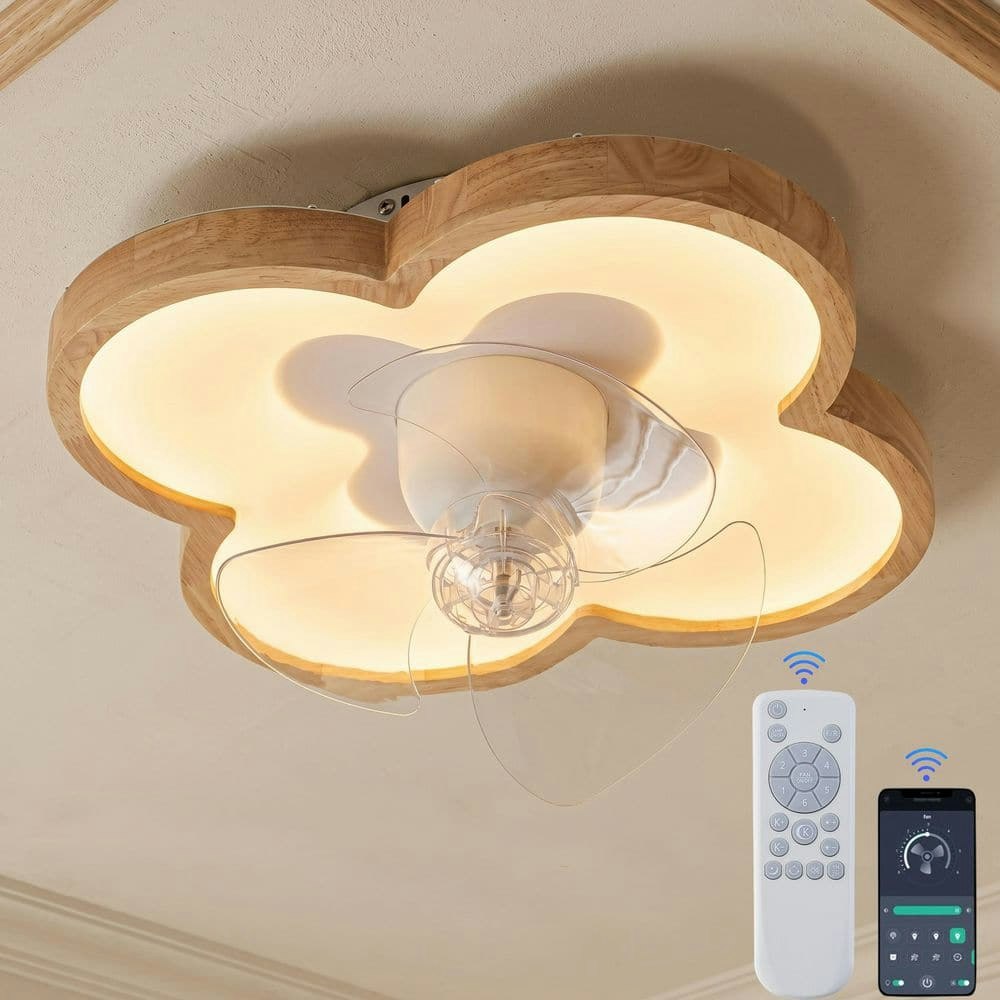 20-inch Natural Wood LED Fandelier Ceiling Fan: $114.74 20-inch Natural Wood LED Fandelier Ceiling Fan: $114.74