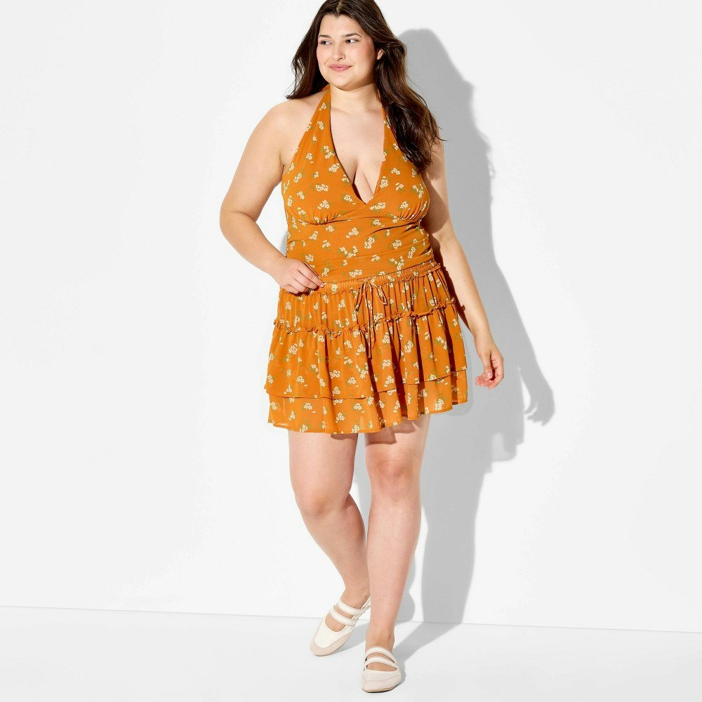Wild Fable Women's Dropped-Waist Ruffle Mini Skirt: $25