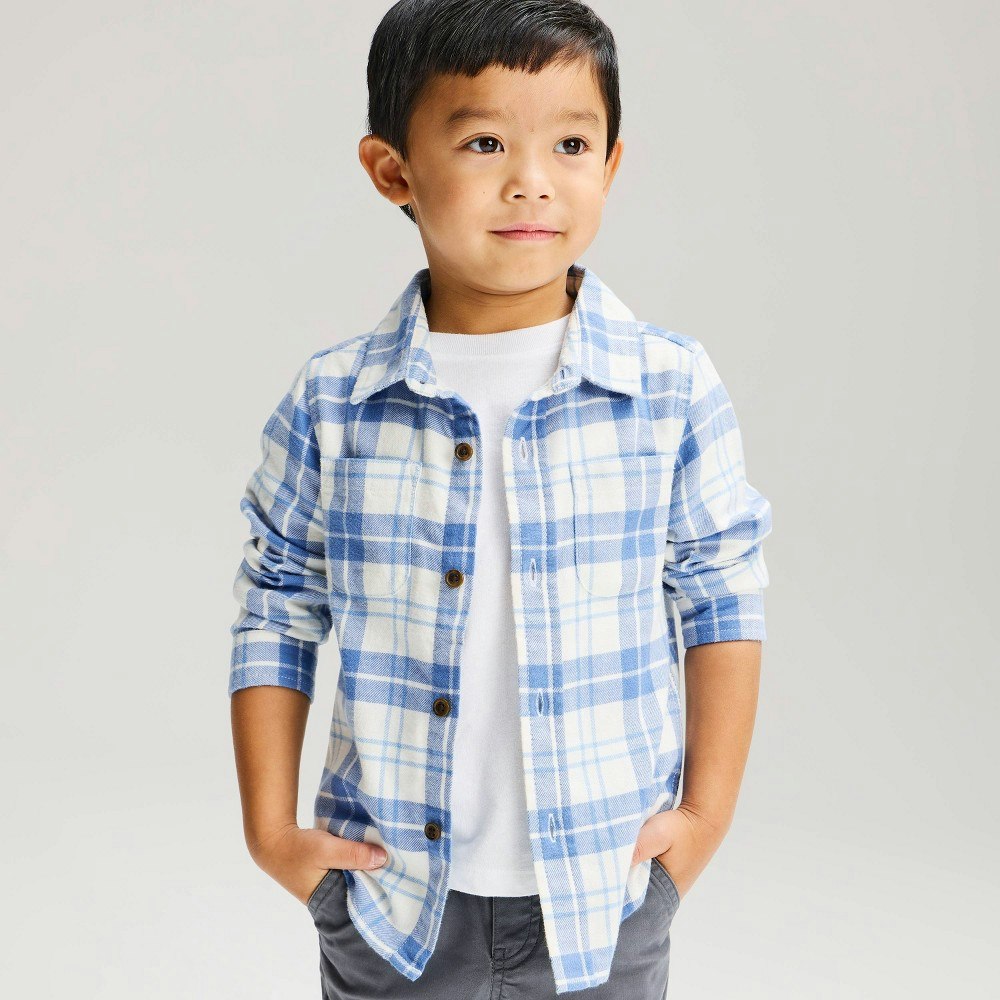 Cat & Jack Toddler Boys' Plaid Long Sleeve Button-Down Shirt: $11.20 Cat & Jack Toddler Boys' Plaid Long Sleeve Button-Down Shirt: $11.20