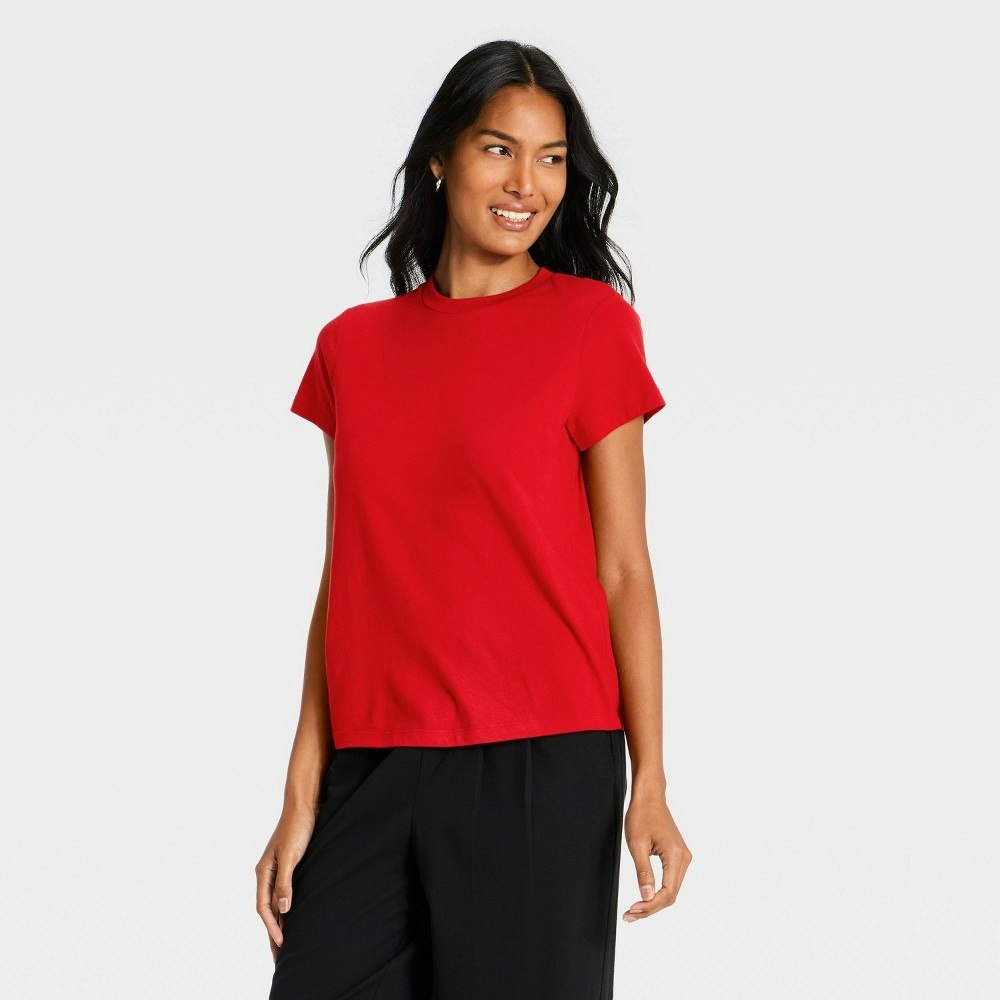 A New Day Women's Short Sleeve Perfect T-Shirt: $5.60 A New Day Women's Short Sleeve Perfect T-Shirt: $5.60