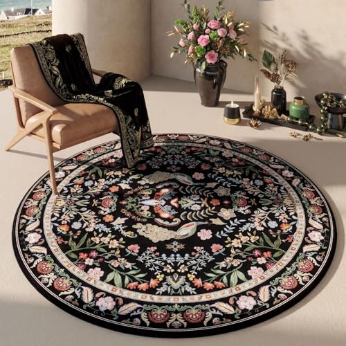 Rugcomf 6-foot Floral Round Area Rug: $48.44 Rugcomf 6-foot Floral Round Area Rug: $48.44