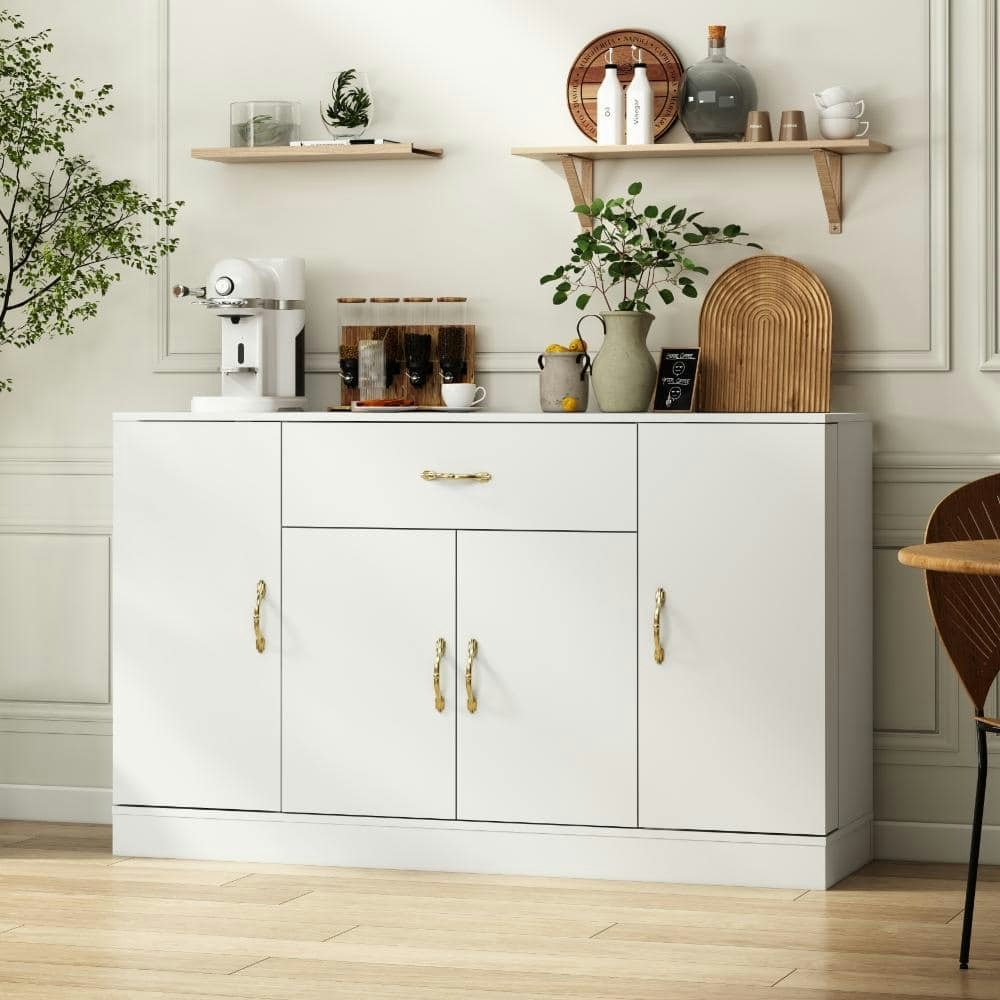 Makeup Vanity Dresser with 1 Drawer and 4 Doors: $284.99