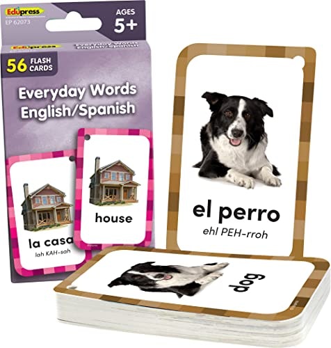Everyday Words English/Spanish Flash Cards: $5.99 Everyday Words English/Spanish Flash Cards: $5.99