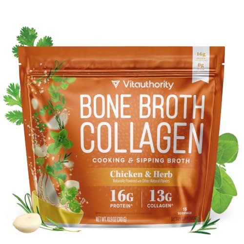 Bone Broth Collagen Powder 16g Protein 15-Serving Tub: $32.98 Bone Broth Collagen Powder 16g Protein 15-Serving Tub: $32.98