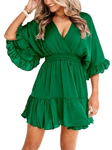 Aoysky Women's V-Neck Mini Dress: $29.68 Aoysky Women's V-Neck Mini Dress: $29.68