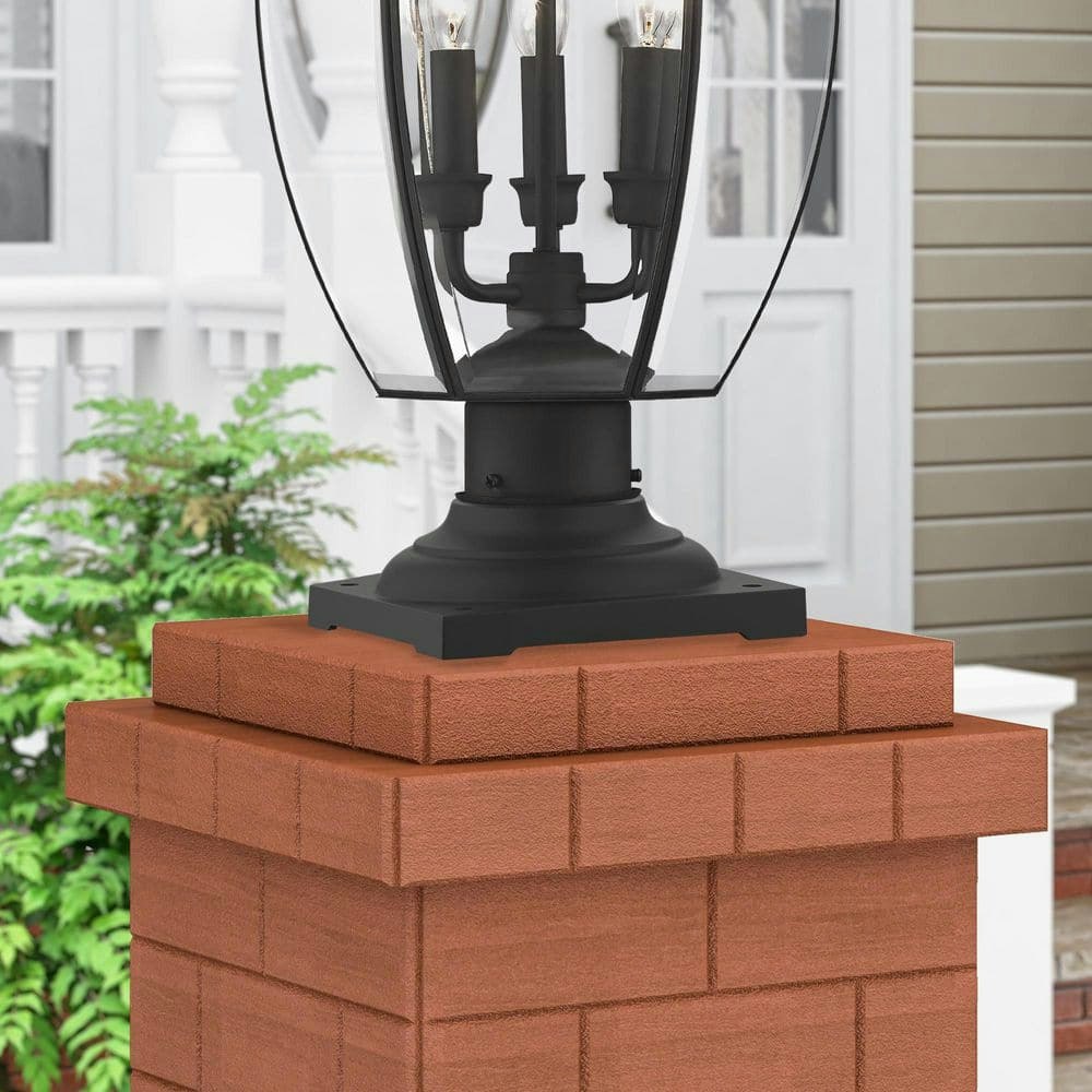 Sunbury Textured Black Cast Aluminum Outdoor Pier Mount Base: $79.90 Sunbury Textured Black Cast Aluminum Outdoor Pier Mount Base: $79.90