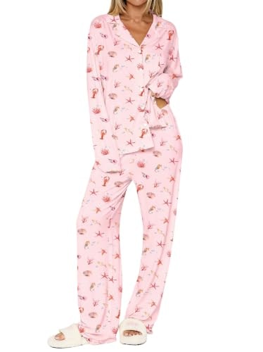 Dressmine Women's Long Sleeve Button-Up Pajama Shorts Set: $33.98 Dressmine Women's Long Sleeve Button-Up Pajama Shorts Set: $33.98