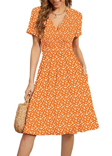 Weaczzy Women's Summer Wrap V-Neck A-line Dress: $25.49 Weaczzy Women's Summer Wrap V-Neck A-line Dress: $25.49