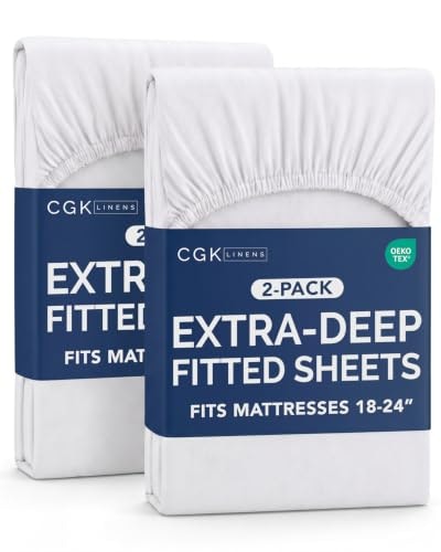 CGK Linens Queen Fitted Sheet 2-Pack: $29.73 CGK Linens Queen Fitted Sheet 2-Pack: $29.73