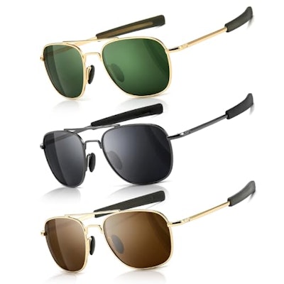 Sungait Men's Polarized Aviator Sunglasses 3-Pack for $31 + free shipping w/ Prime