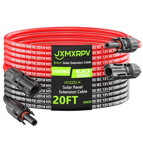 Jxmxrpv 20-Foot 10AWG Solar Extension Cable: $22.94 Jxmxrpv 20-Foot 10AWG Solar Extension Cable: $22.94