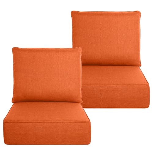 Belord 6-Inch Thick 22"x24" Outdoor Chair Cushion 2-Pack: $158.09